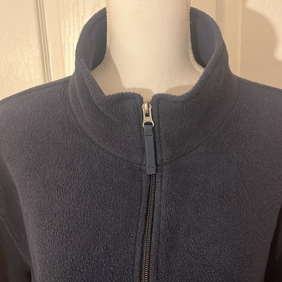 LL Bean Fleece Jacket - Navy Blue - Picture 2 of 4